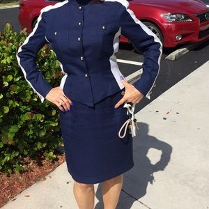 THIERRY MUGLER  Royal Navy & White Suit